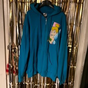 Disney Tinkerbell hooded zip up sweatshirt